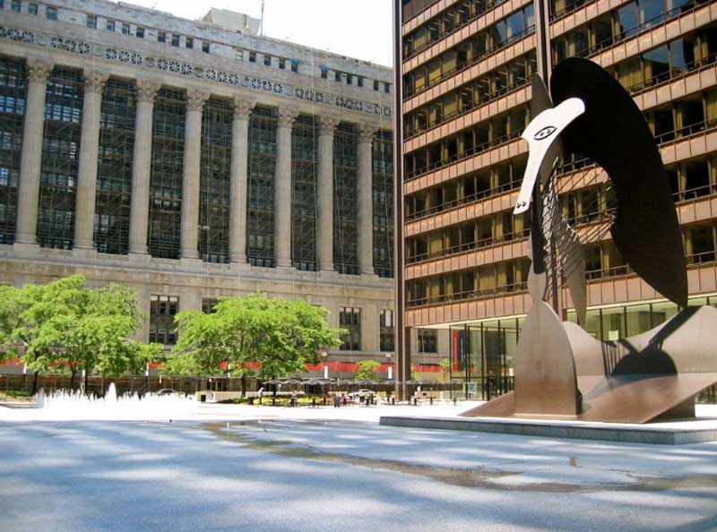 photo of Daley Plaza in Chicago